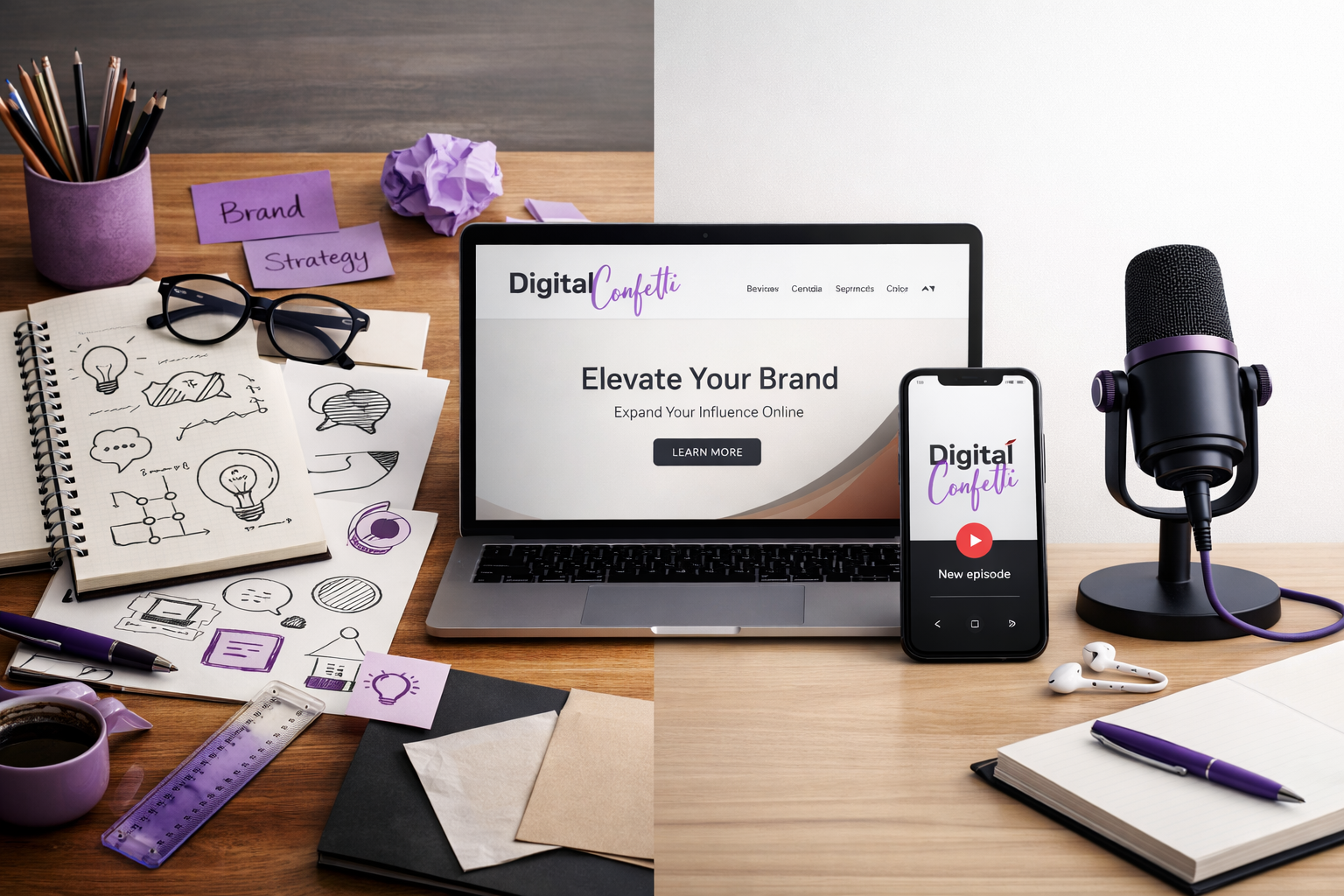 Digital Confetti hero artwork